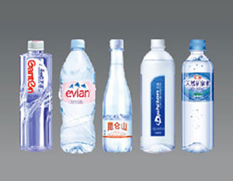 Mineral water bottles
