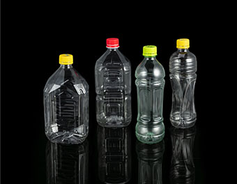 Iced red tea bottles